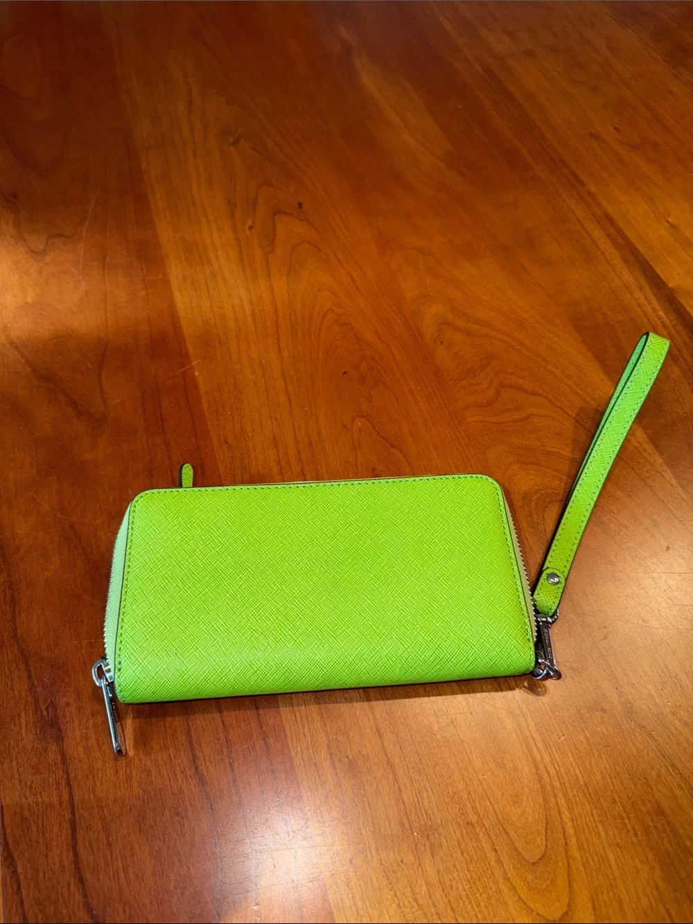 Michael Kors Neon Green Wristlet Clutch